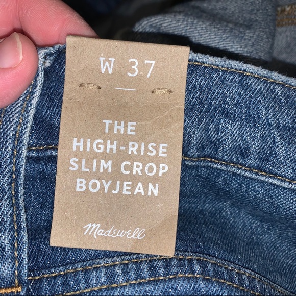 MADEWELL plus size 37 high-rise slim crop boyjean - Picture 11 of 14